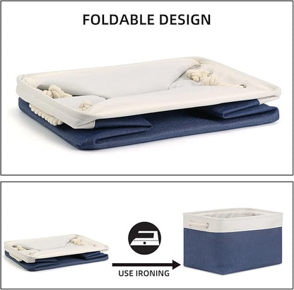 Bidtakay Storage Baskets Collapsible Decorative Storage Bins - Image 7