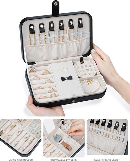 Small Jewelry Box, Travel Jewelry Case Portable Jewelry Boxes - Image 2