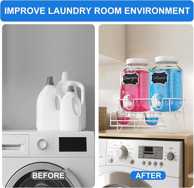 Roetell 2 Sets 1 Gallon Laundry Detergent Dispenser - Image 3