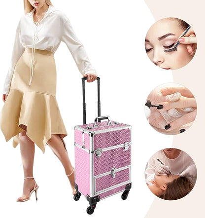 Rolling Makeup Case, Nail Storage Box - Image 8