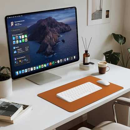 Jotsome Leather Desk Pad Mat, Non-Slip Desk Blotter Pad - Image 4