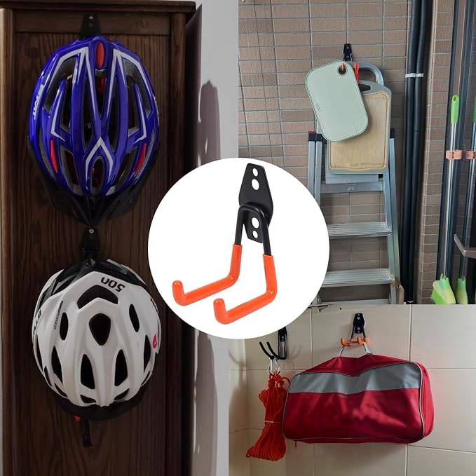 Heavy Duty Garage Storage Hooks, 2 Pack Utility Steel Garage Tool Organizer - Image 7