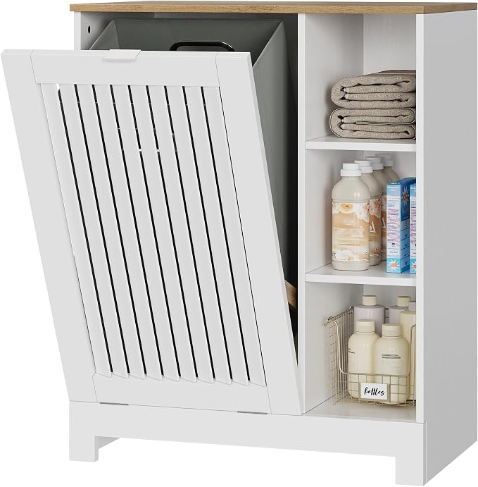Tilt Out Laundry Hamper Cabinet by SmartFENDEE