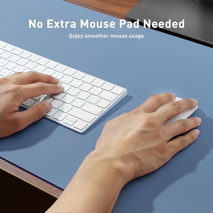 Aothia Leather Desk Pad Protector, Office Desk Mat, Large Mouse Pad, Non-Slip - Image 4