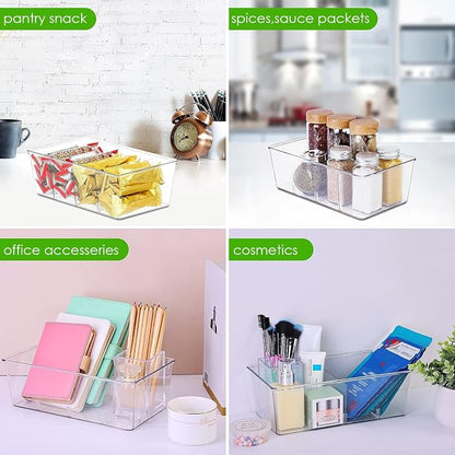 wilfox Pantry Organizer, 7 Pack Clear Bins - Image 5