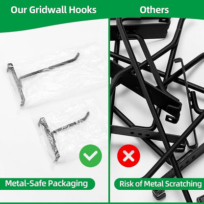 8 Inch Gridwall Hooks, Grid Panel Hanging Hooks - Image 5