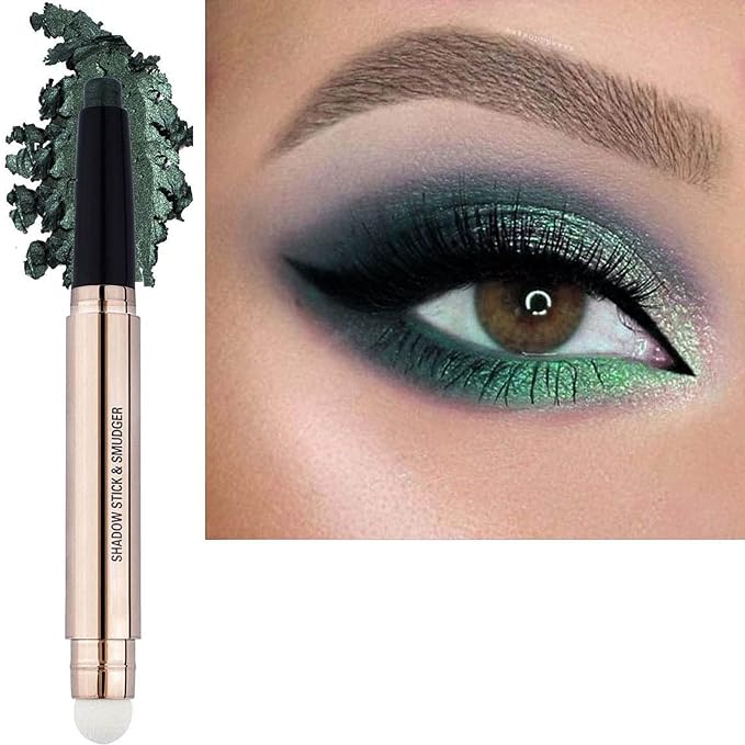 Evergreen Eyeshadow Stick Makeup, Highlighter Matte Cream Eye Shadow Pencil by SAUBZEAN