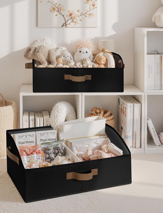 StorageWorks Closet Storage Bins, Trapezoid Organizer Box - Image 4