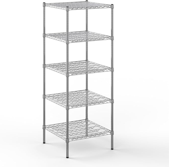 24" Deep x 24" Wide x 64" Height Wire Shelving Kit | 5-Tier | NSF Commercial by Regal+Altair