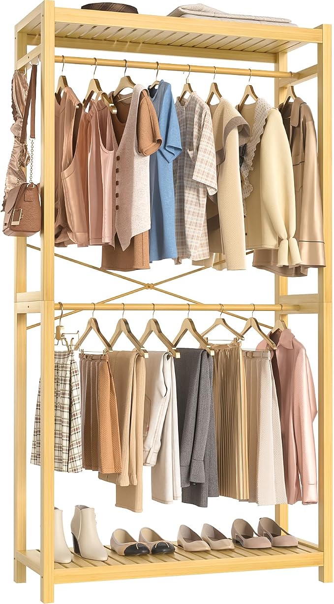 Homykic Bamboo Clothes Rack by Homykic