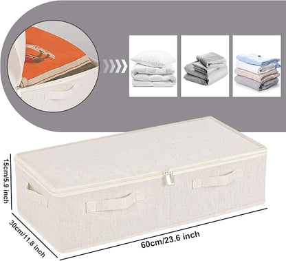 Underbed Storage Box Organizer, Foldable Under Bed Clothes Bags Container - Image 6