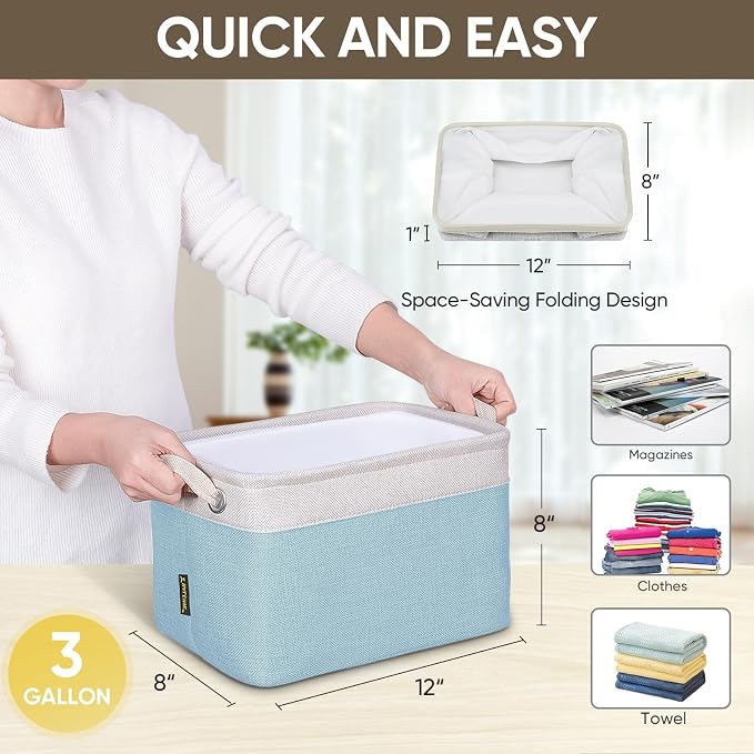 BALEINE 4 Pack Fabric Storage Bins - Image 4