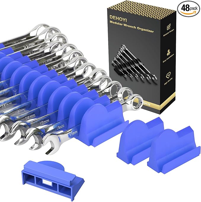 48 pcs MAGNETIC Modular Wrench Organizers by DEHOYI