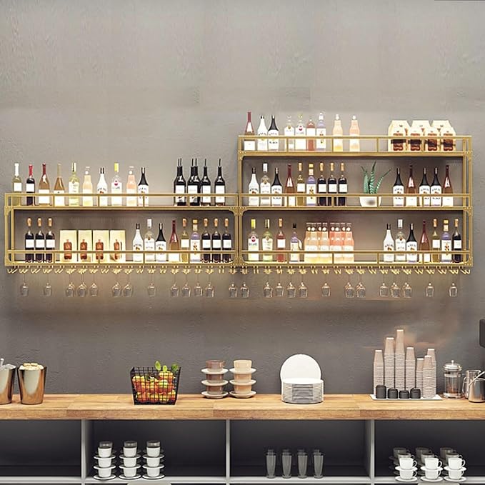 59in Wall Mounted Wine Rack, Wine Rack Wall Mounted - Image 4