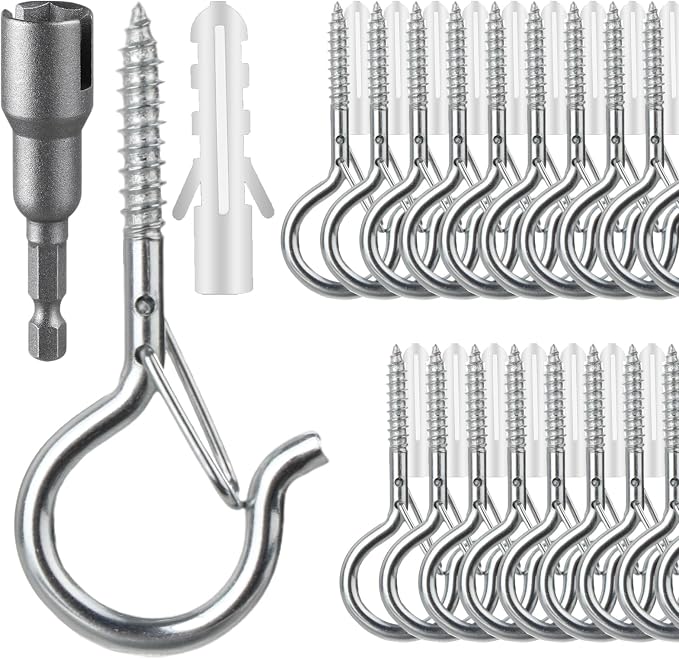 36 PCS Q-Hanger Hooks, Screw Hooks by FSAH