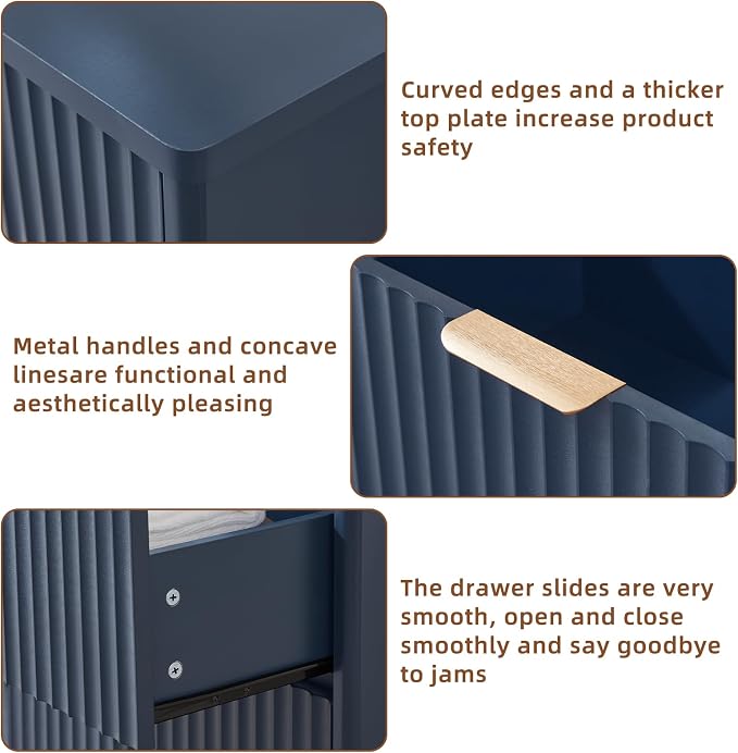 LEYAOYAO Fluted 5 Drawers Dresser - Image 7