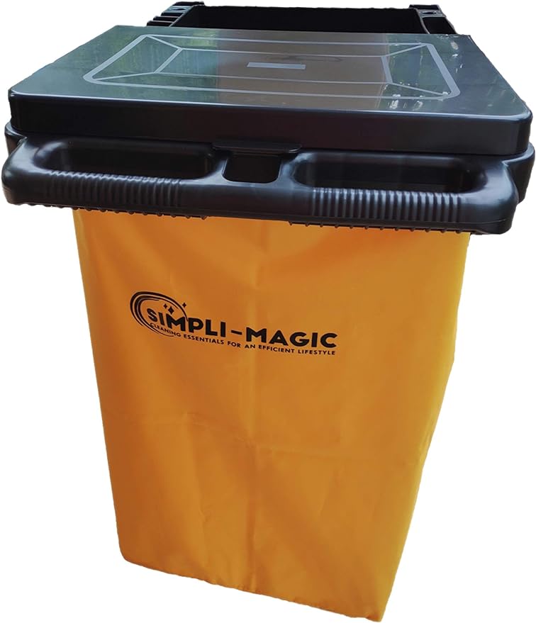 SIMPLI-MAGIC Janitorial Cart, 330 lbs Capacity – 3-Shelf Commercial - Image 4