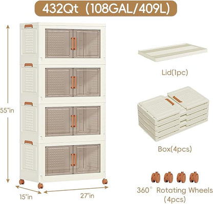 JEKO&JEKO 756 Qt Plastic Storage Bins - Image 3