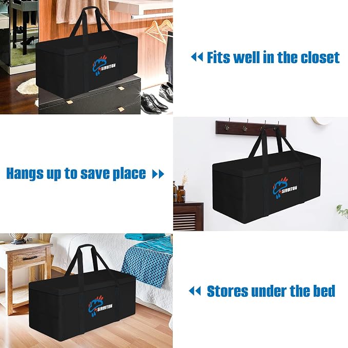 SIRUITON 51.2”L x 15.7”W x 23.6”H Outdoor Cushion Storage Bag, Patio Furniture - Image 5