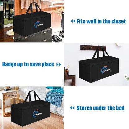 SIRUITON 51.2”L x 15.7”W x 23.6”H Outdoor Cushion Storage Bag, Patio Furniture - Image 5