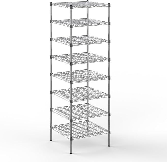 24" Deep x 24" Wide x 74" Height Wire Shelving Kit | 8-Tier | NSF Commercial by Regal+Altair
