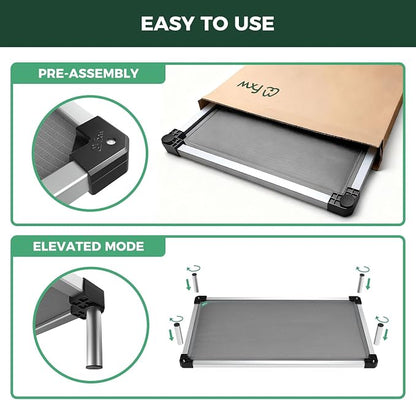 FXW TitanNest Chew-Proof Elevated Dog Bed, Raised Cot - Image 5