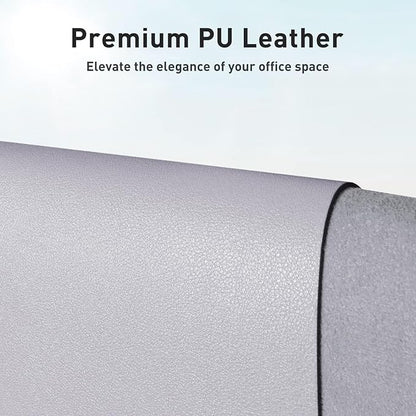 Aothia Faux Leather Desk Mat – Large Mouse Pad, Non-Slip PU Leather Blotter - Image 2