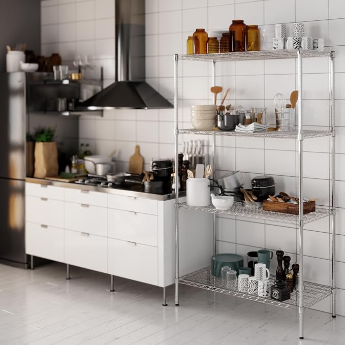 21" Deep x 42" Wide x 74" Height Wire Shelving Kit | 4-Tier | NSF Commercial - Image 5