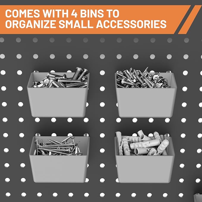 Ultrawall 120-Piece Pegboard Hooks Set, Peg Board Organizer Accessories - Image 4
