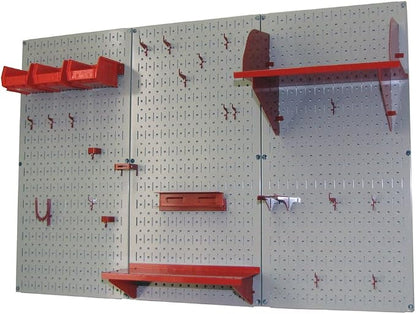 Wall Control Pegboard Organizer 4 ft. Metal Pegboard Standard Tool Storage Kit - Image 2