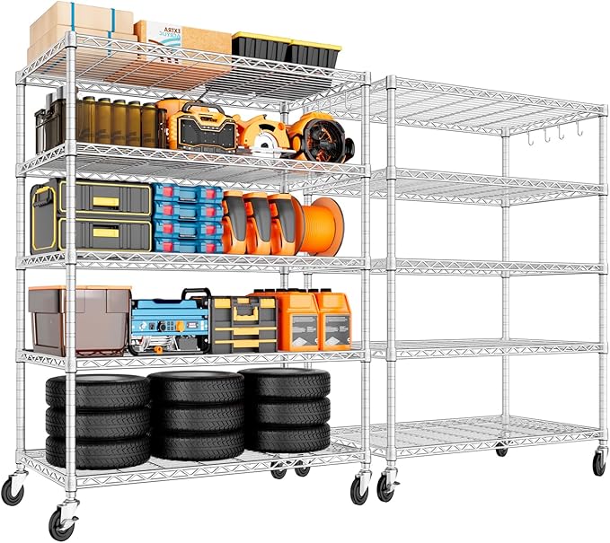 PrimeZone 5 Tier 48" Wx24''Dx81''H Wire Shelving by PrimeZone