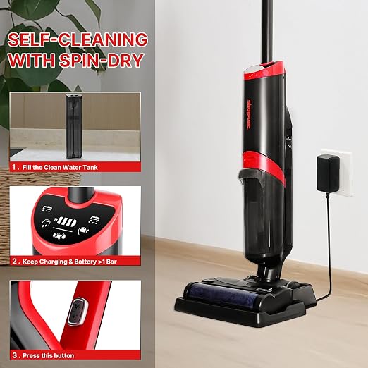 Shop-Vac Wet Dry Vacuum Cleaner and Mop, 15000Pa Vacuum Mop All in One - Image 4