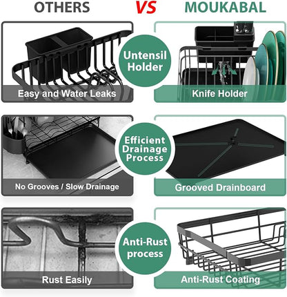 MOUKABAL Dish Drying Rack, Dish Rack, Large Dish Racks - Image 3