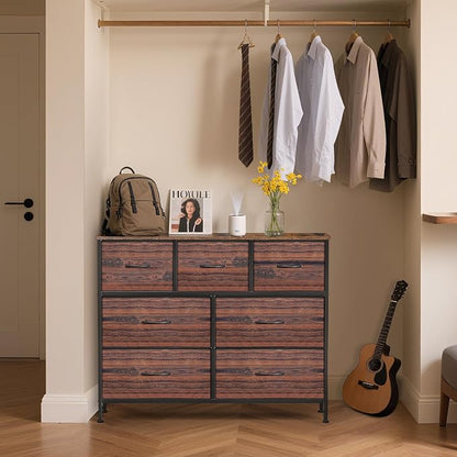 Dresser for Bedroom with 7 Drawers, Chest of Drawers, Storage Drawers Organizer - Image 4
