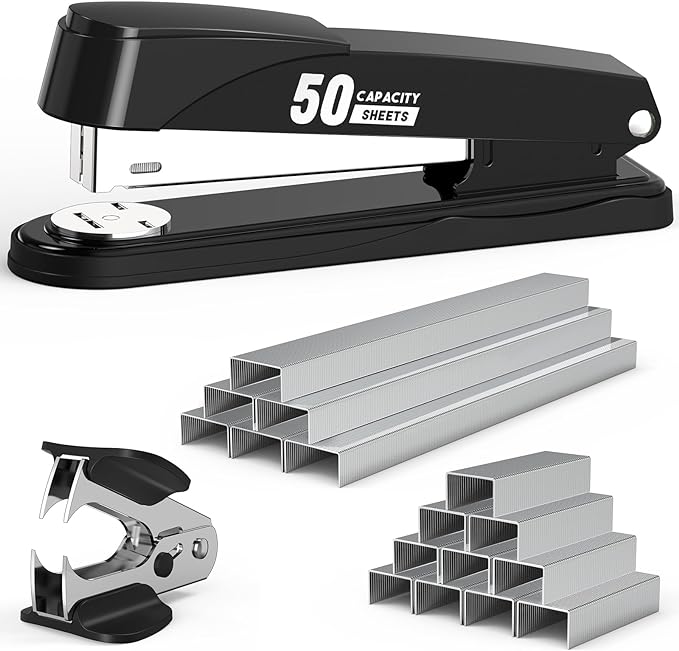Metal Stapler Heavy Duty 50 Sheet Capacity by Swihauk