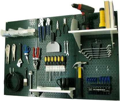 Wall Control Pegboard Organizer 4 ft. Metal Pegboard Standard Tool Storage Kit by Wall+Control