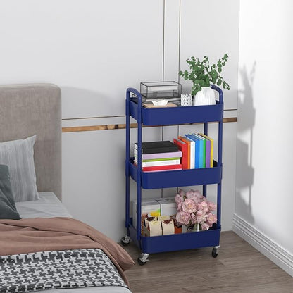 Sywhitta 3-Tier Plastic Rolling Utility Cart - Image 7
