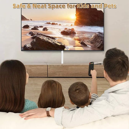78" Side Open One Cord Hider for Wall Mounted Tv, Extension Cable Cover to Hide - Image 8
