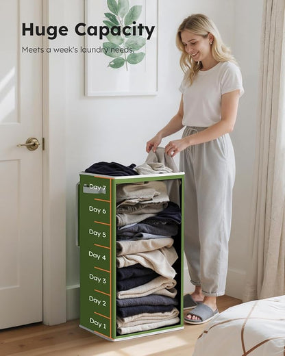 SOLEDI Laundry Hamper with Lid 100L Large & Tall Collapsible Laundry Basket - Image 3