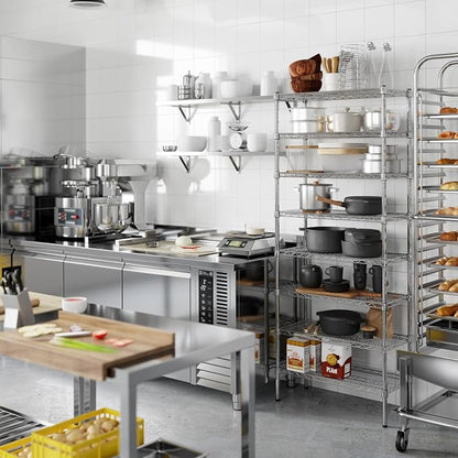 14" Deep x 30" Wide x 74" Height Wire Shelving Kit | 8-Tier | NSF Commercial - Image 4