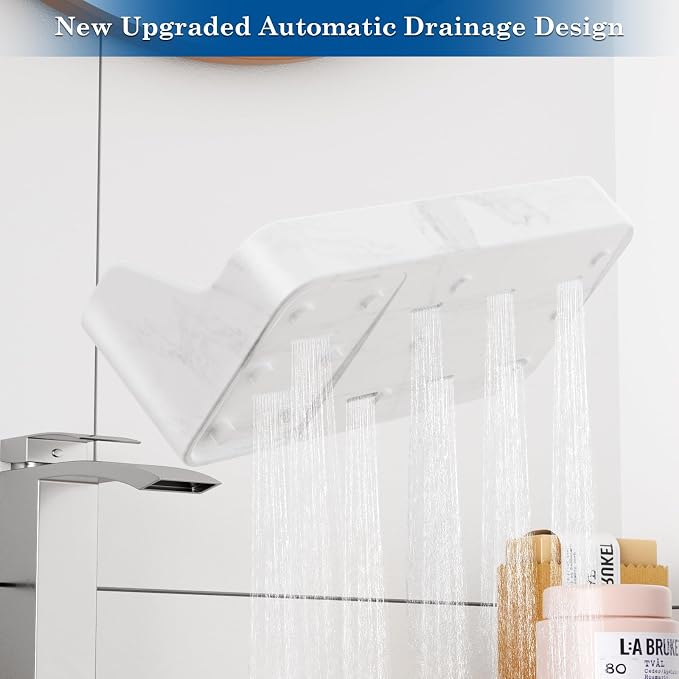 Marble Bathroom Countertop Organizer - Image 4