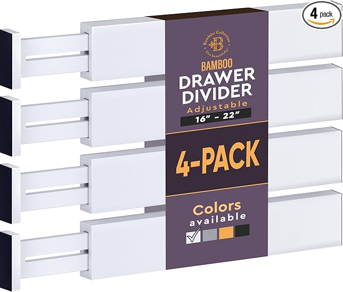 Bambüsi 4 Pack Drawer Dividers by Bamb%C3%BCsi