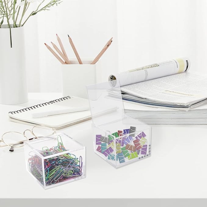 2 Pack Small Clear Acrylic Organizer - Image 4