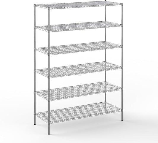 24" Deep x 60" Wide x 86" Height Wire Shelving Kit | 6-Tier | NSF Commercial by Regal+Altair