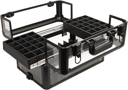 Ver Beauty Professional Armored Clear Acrylic Makeup Nail Tech Case - Image 3