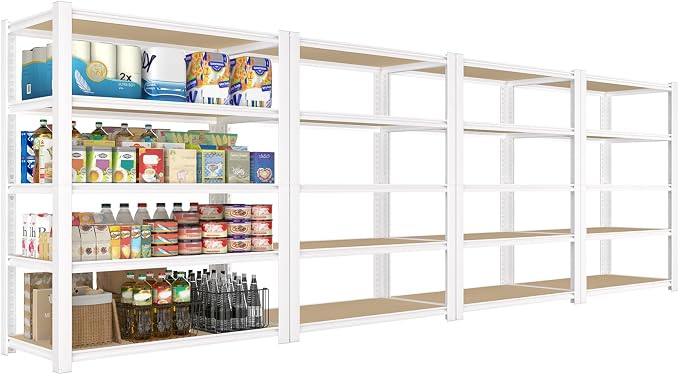 PrimeZone 28" W x 12" D x 59" H Closet Storage Shelves by PrimeZone