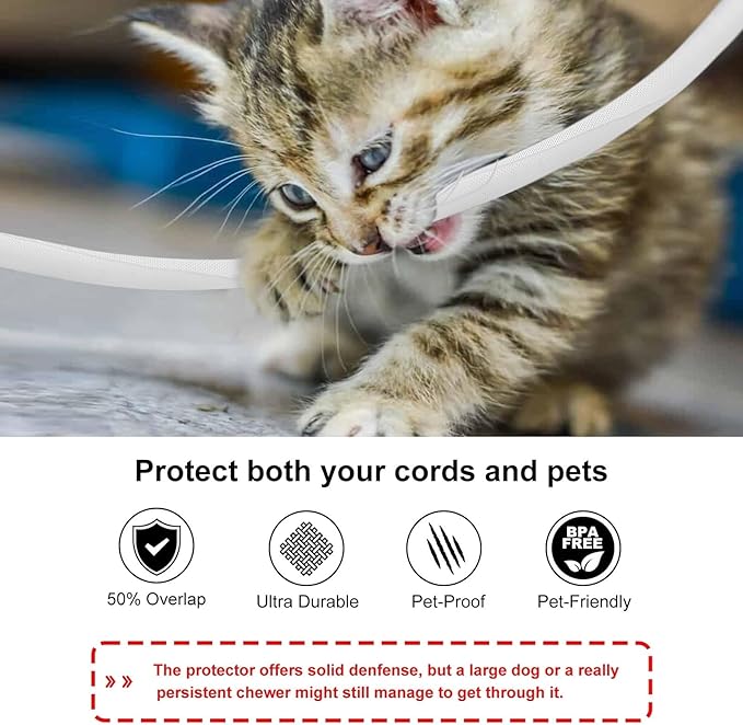 Secbolt Cord Protectors from Pets No Chew, 25ft - Image 3