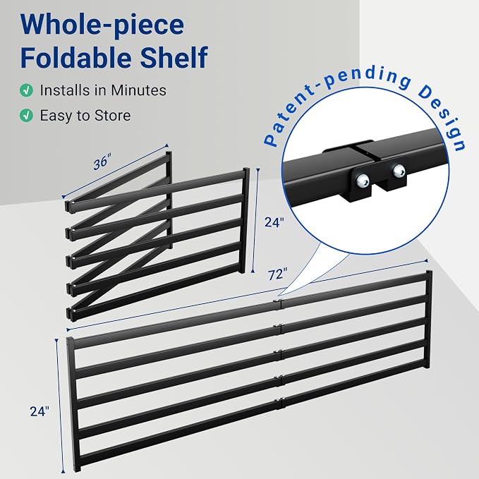 FLEXIMOUNTS 4-Pack 2x6ft Heavy Duty Garage Wall Shelving, 800lbs Capacity - Image 3