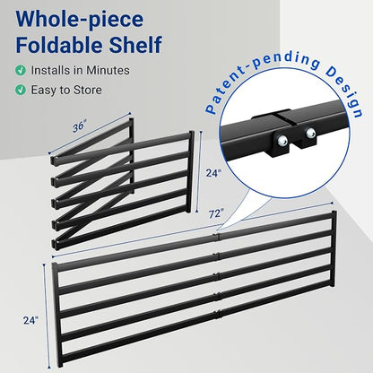 FLEXIMOUNTS 4-Pack 2x6ft Heavy Duty Garage Wall Shelving, 800lbs Capacity - Image 3