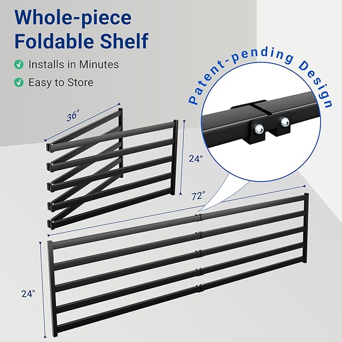 FLEXIMOUNTS 2-Pack 2x6ft Heavy Duty Garage Wall Shelving, 800lbs Capacity - Image 4